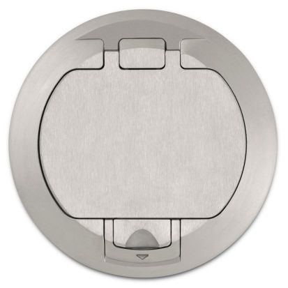 Thomas & Betts Steel City® 68-HP-FC-ALM Non-Metallic Floor Box Cover, 5-31/32 in Dia, 6 in D, Aluminum